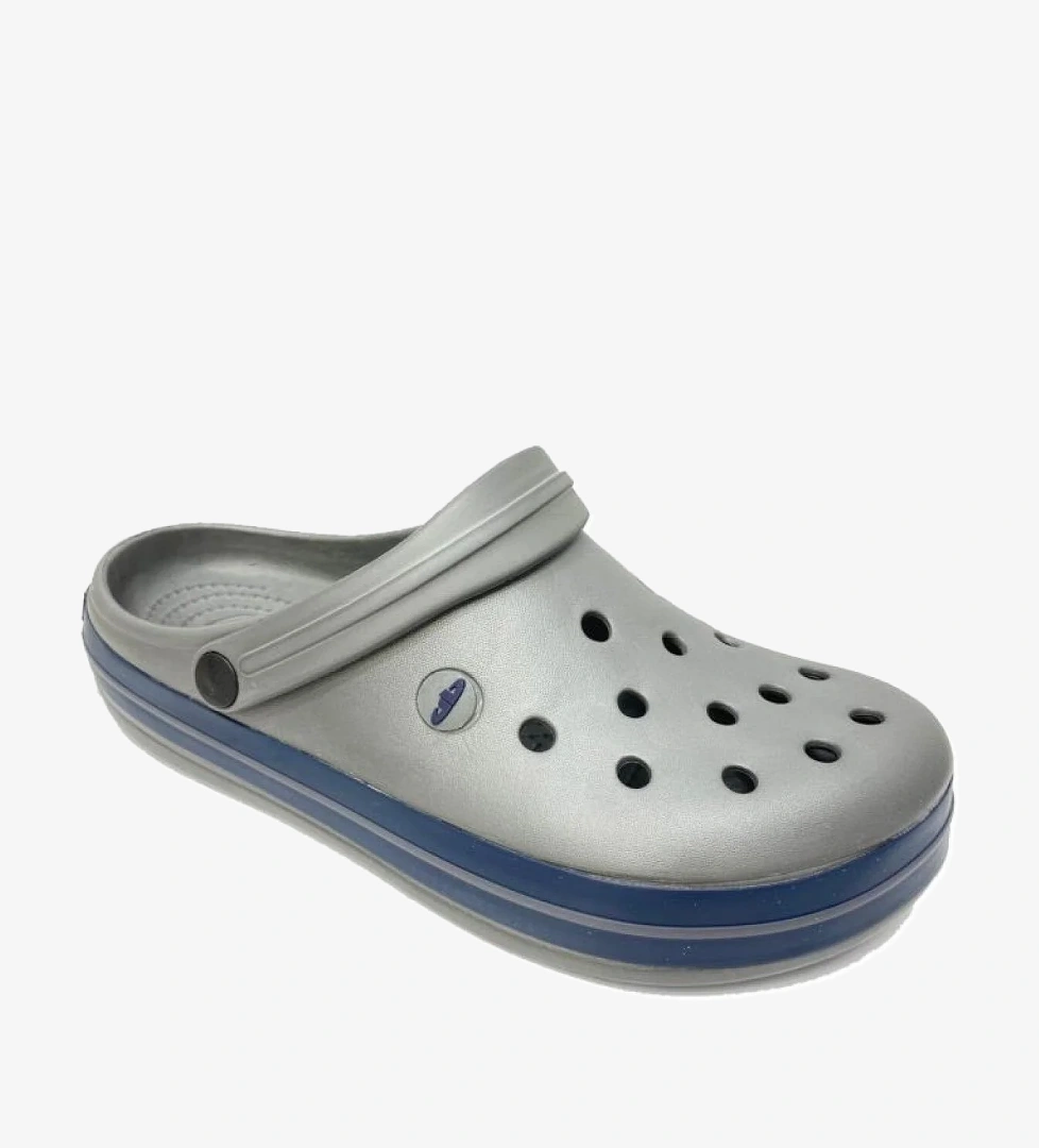 Akınal E195-21 Medical Sabo Terlik 36-40 Gri Lacivert Gri - Görsel 1