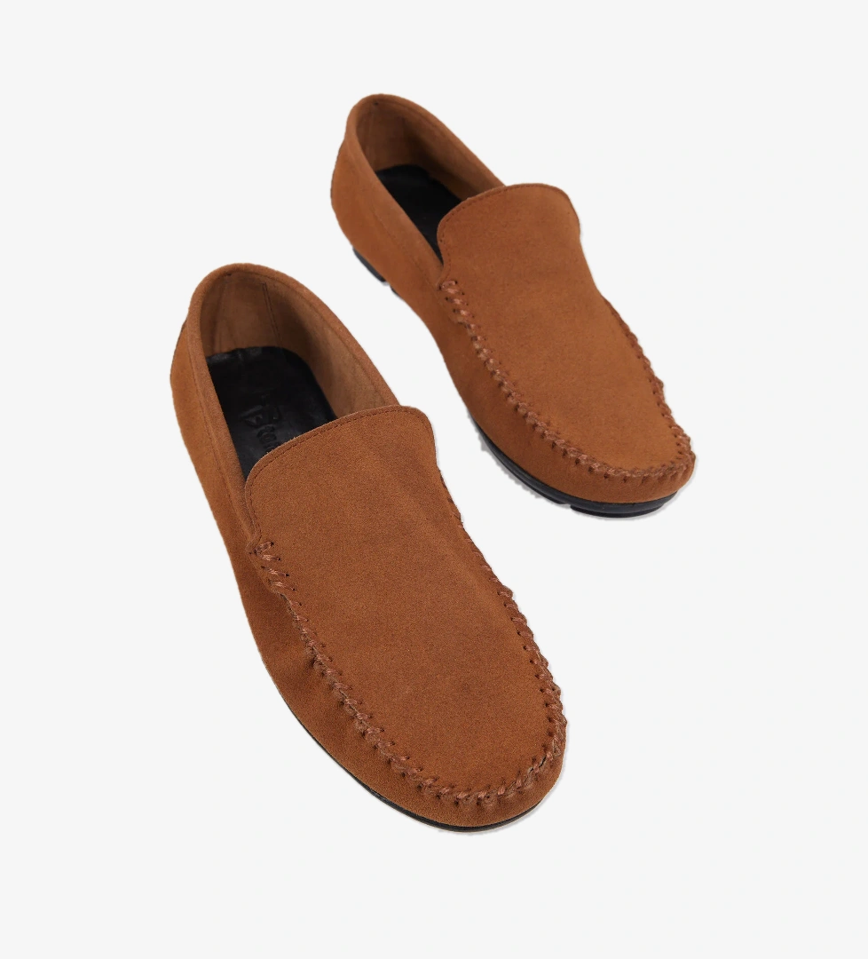 Tonny Black Erkek Taba Rahat Kalıp Hakiki Deri Süet Loafer model görseli