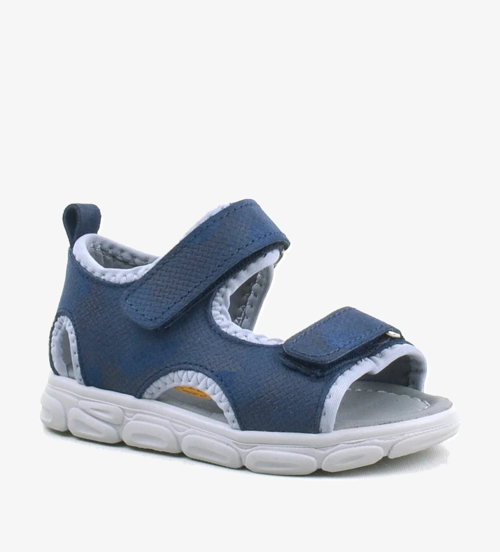 Rakerplus Wisps Hakiki Deri Lacivert Kamuflaj Bebek Sandalet model görseli