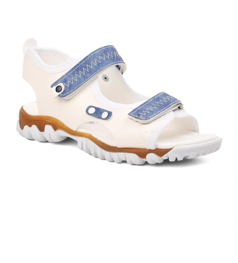 22Y05-F Beyaz-Kot Mavi Erkek Çocuk Sandalet