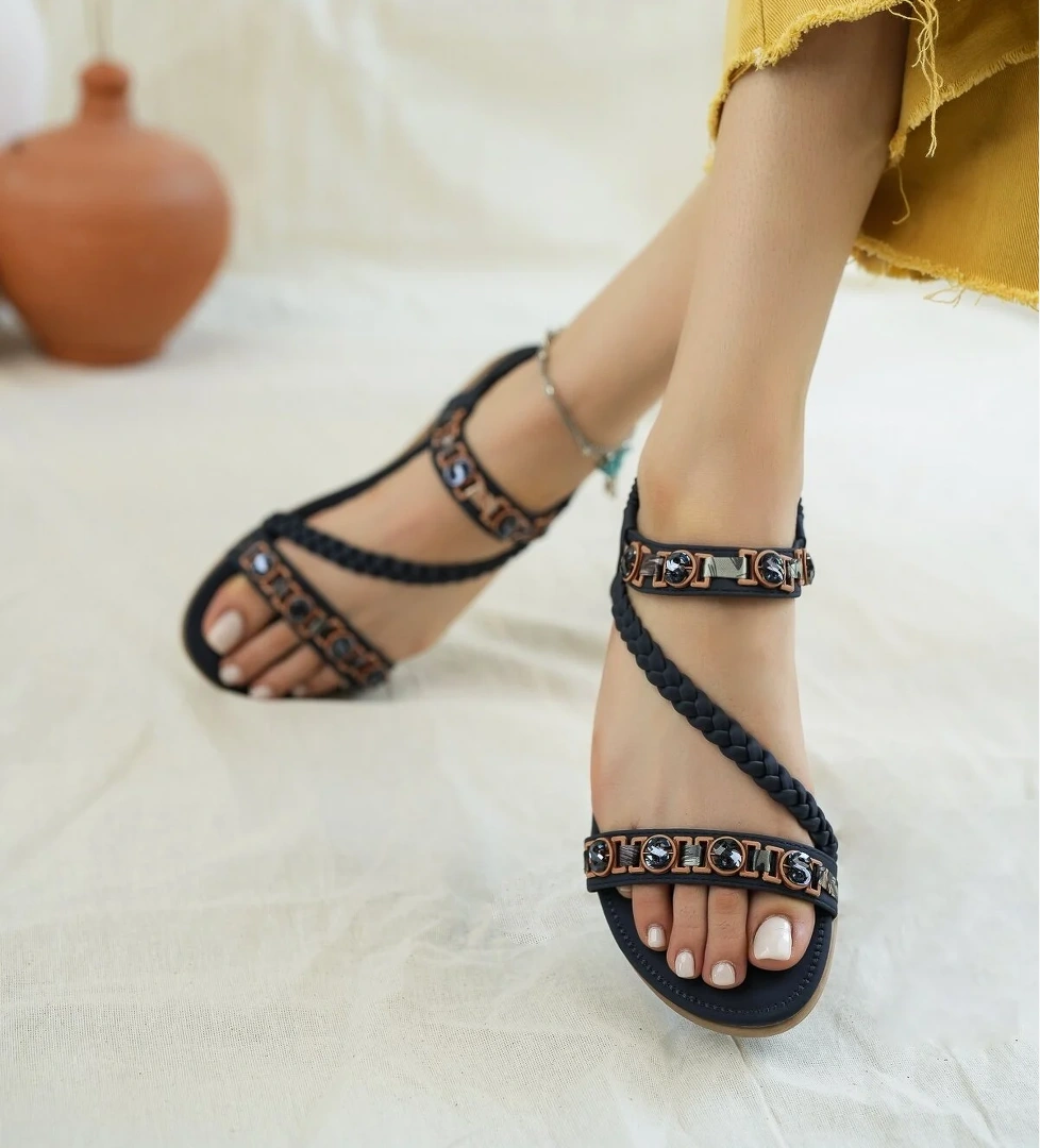 Sandy Anatomik Ortopedik Fashion Günlük Kadın Sandalet