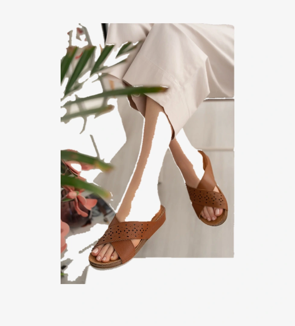 Violet Anatomik Ortopedik Günlük Kadın Terlik - Görsel 1