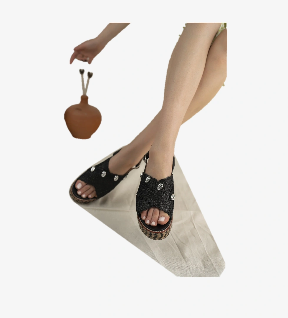 Khayt Linden Anatomik Ortopedik Yüksek Taban Kadın Sandalet model görseli