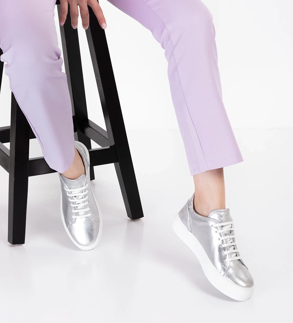 Gondol Hakiki Deri Taş Detay Anatomik Taban Spor Ayakkabı Als.1358