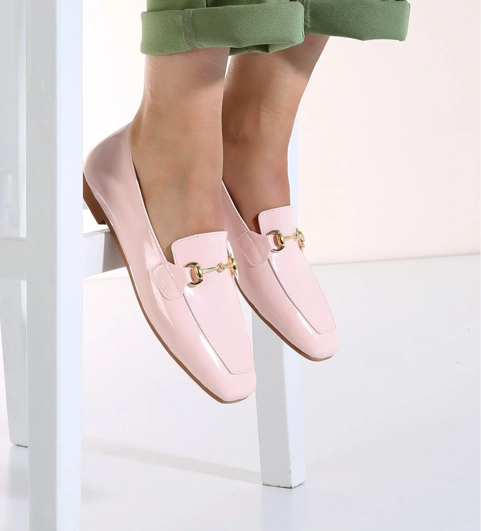 Kadın Tokalı Babet PUDRA RUGAN