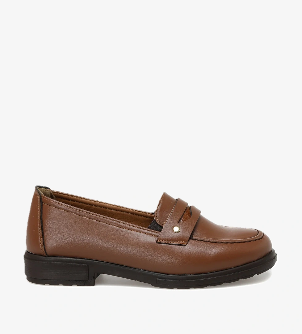 320022.Z 2PR Kahverengi Kadın Loafer - Görsel 1