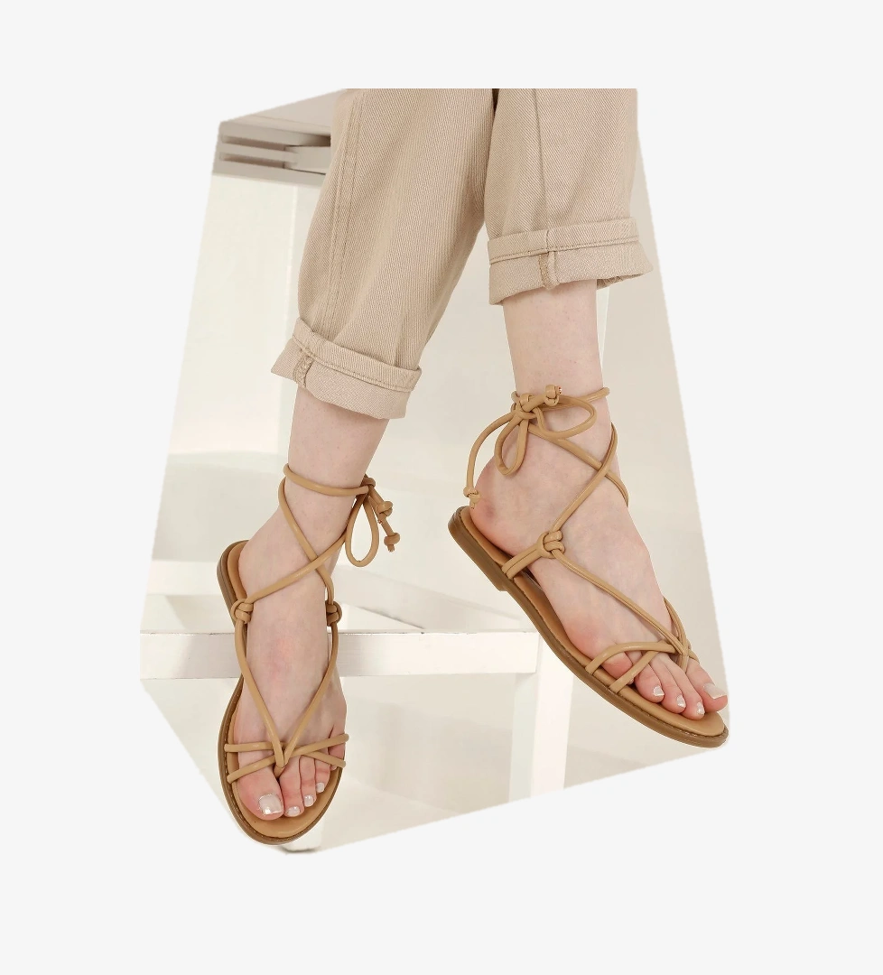 Kadın İpli Parmak Arası Sandalet NUDE CİLT