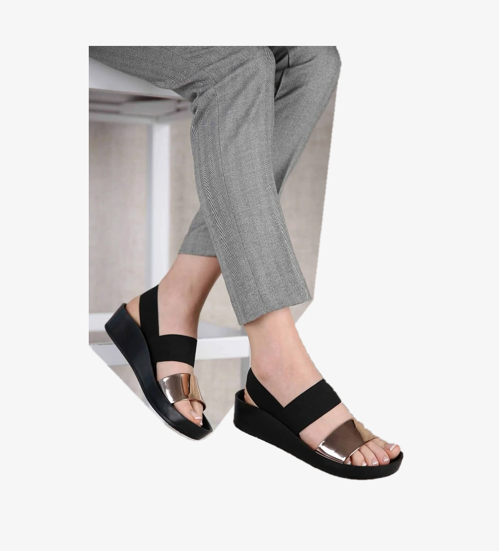 Kadın Lastikli Sandalet BAKIR AYNA