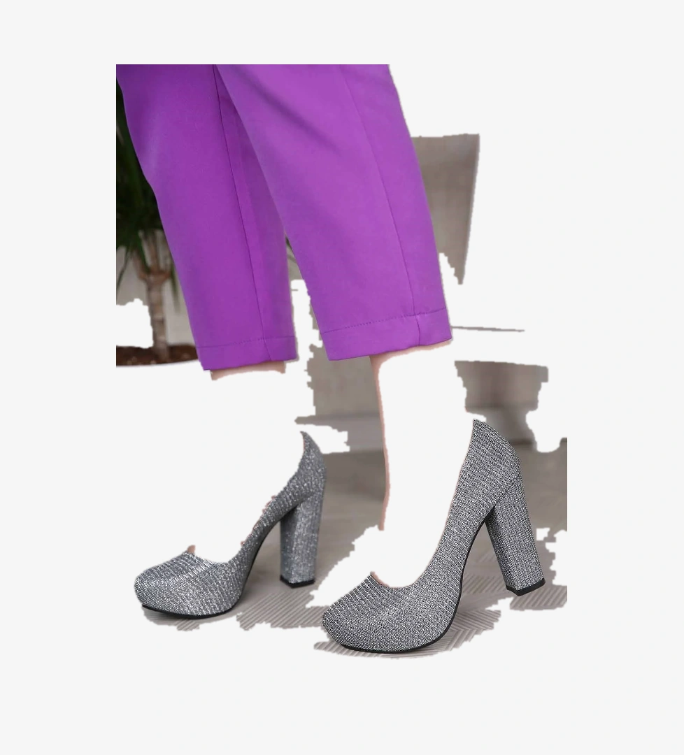 Kadın Platform Topuklu Ayakkabı PLATİN ÇUPRA