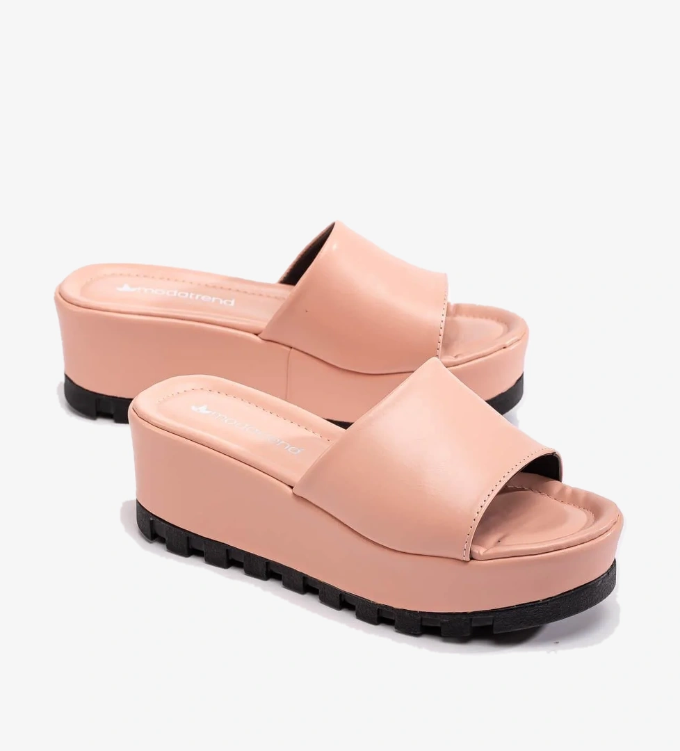 Kadın Dolgulu Terlik PUDRA CİLT