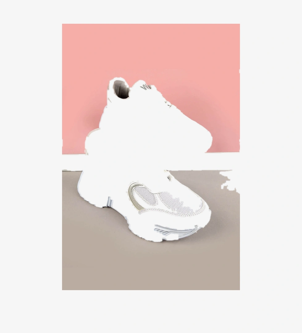 Ccway Kadın Anorak Spor Ayakkabı Beyaz model görseli