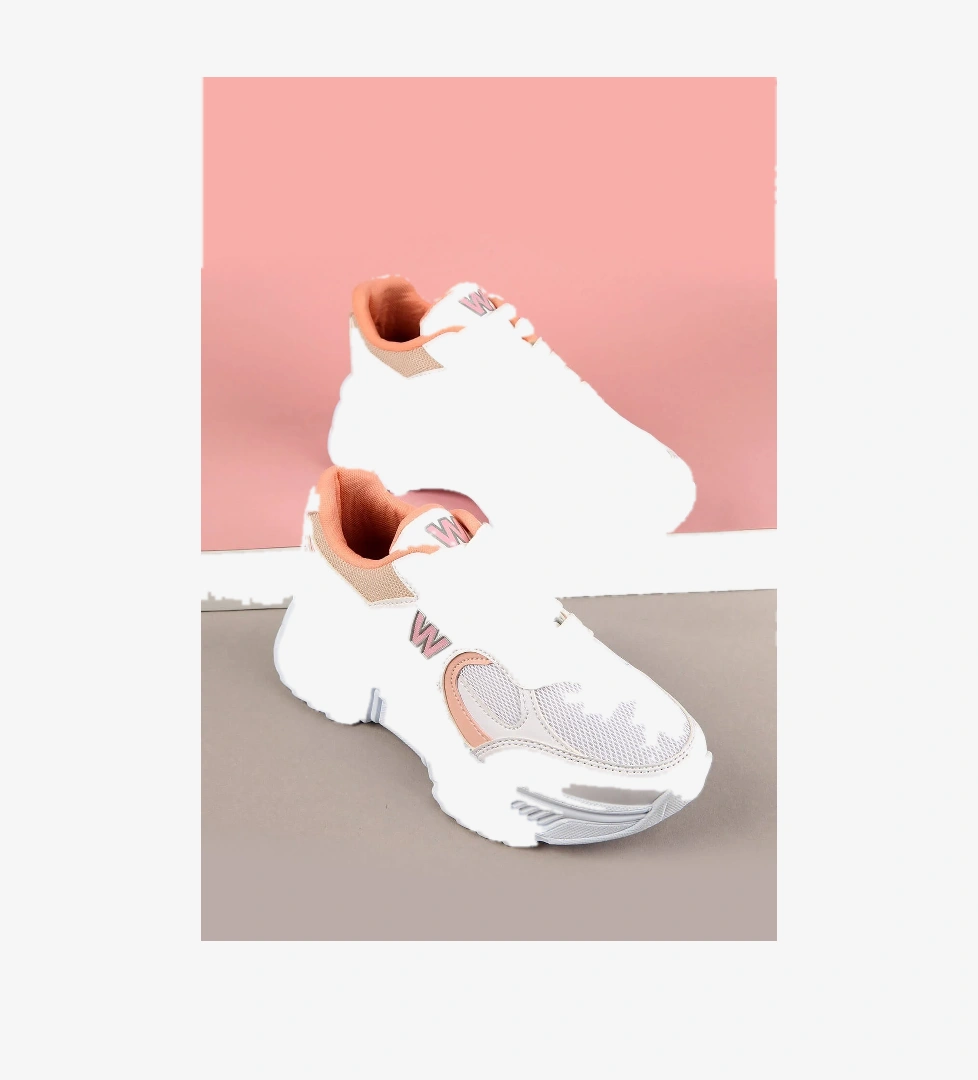 Kadın Anorak Spor Ayakkabı BEYAZ PUDRA