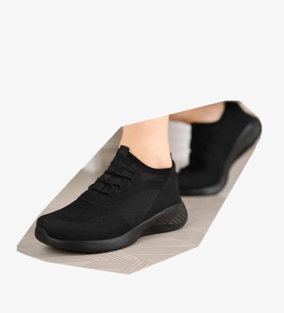 Kadın Spor Ayakkabı SİYAH SİYAH - Görsel 1