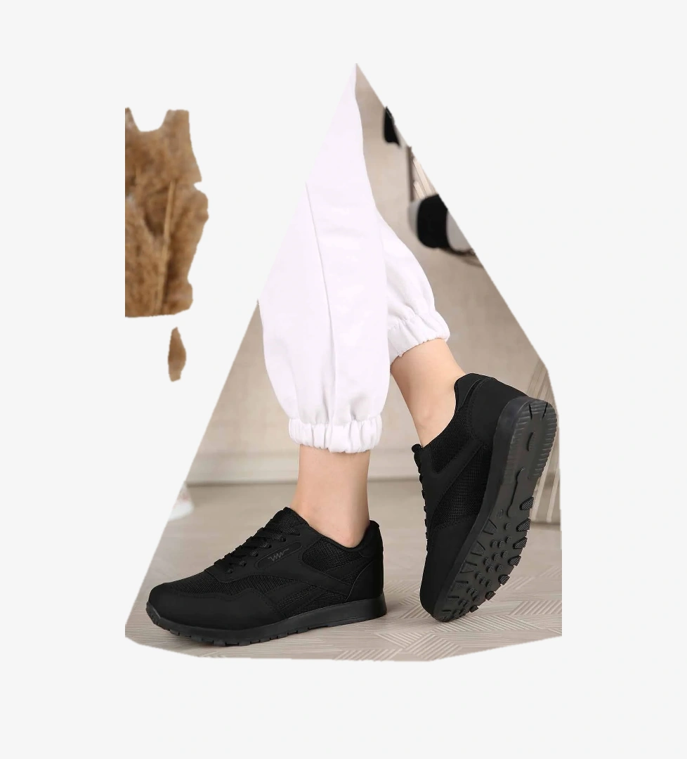 Kadın Spor Ayakkabı SİYAH SİYAH - Görsel 1