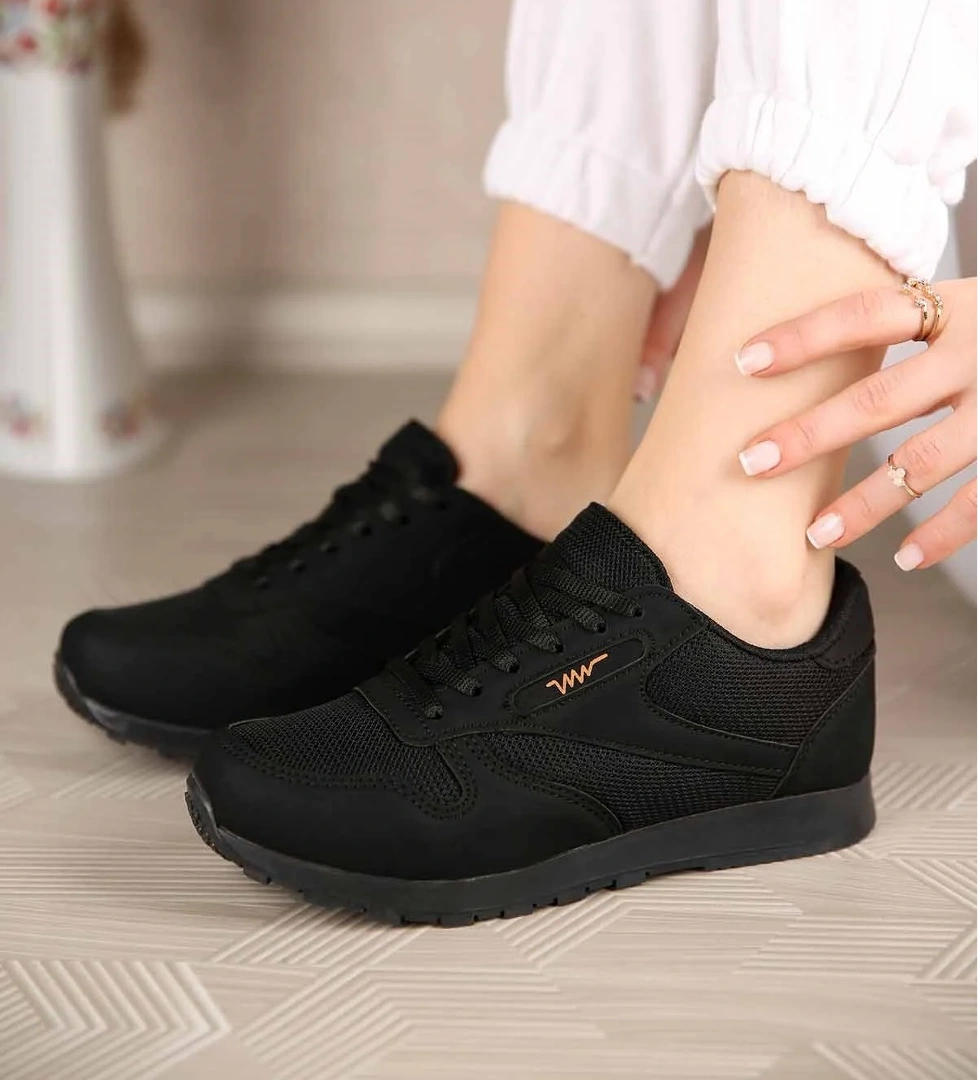 Ccway Kadın Bağcıklı Anorak Spor Ayakkabı SİYAH SİYAH model görseli