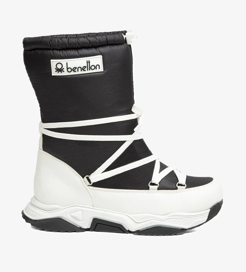 ® | BN-30392 - 3256 Siyah Beyaz - Kadın Bot