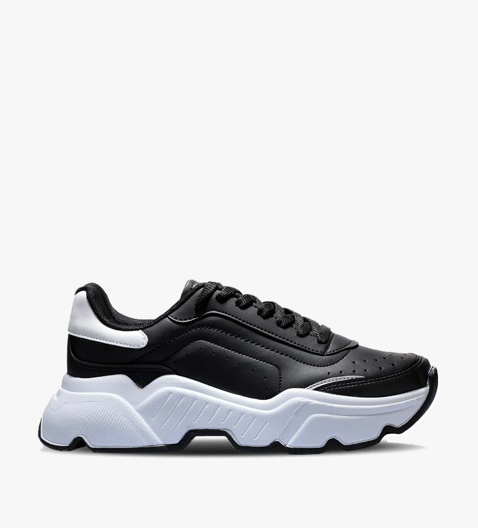 ZALMON Kadın Sneaker Ayakkabı Siyah / Beyaz