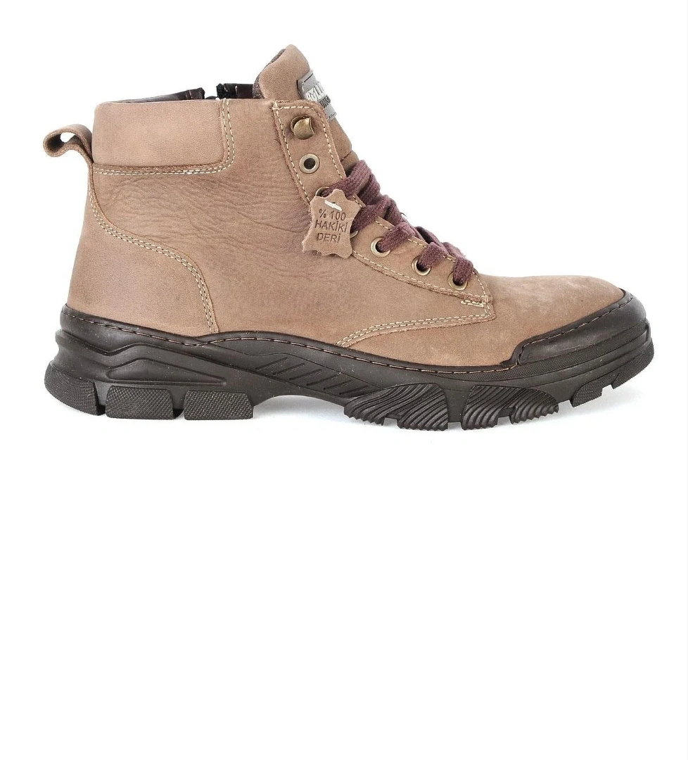 Bulldozer 220021 Vizon Nubuk %100 Deri Erkek Kışlık Bot Ayakkabı model görseli