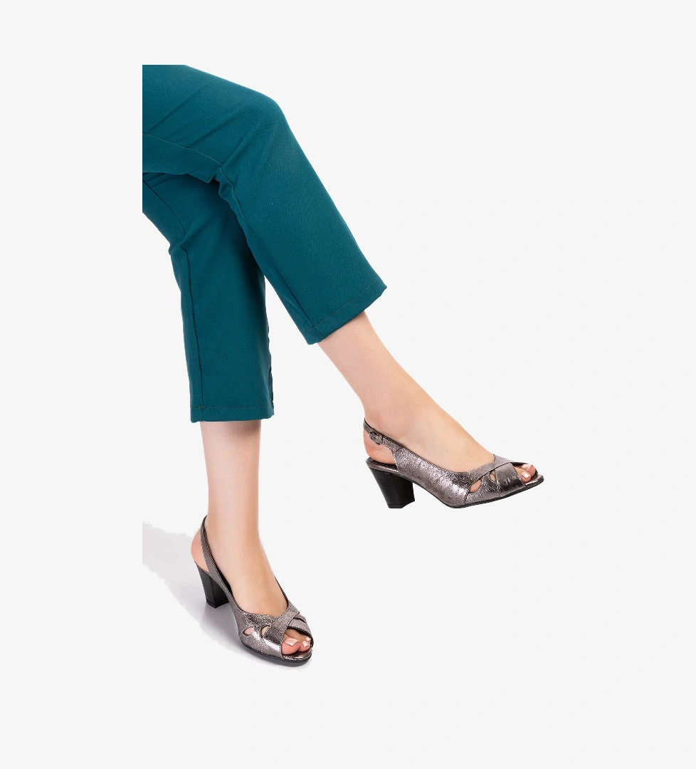 Gondol Kadın Hakiki Deri Klasik Topuklu Ayakkabı şhn.0027 - Görsel 1