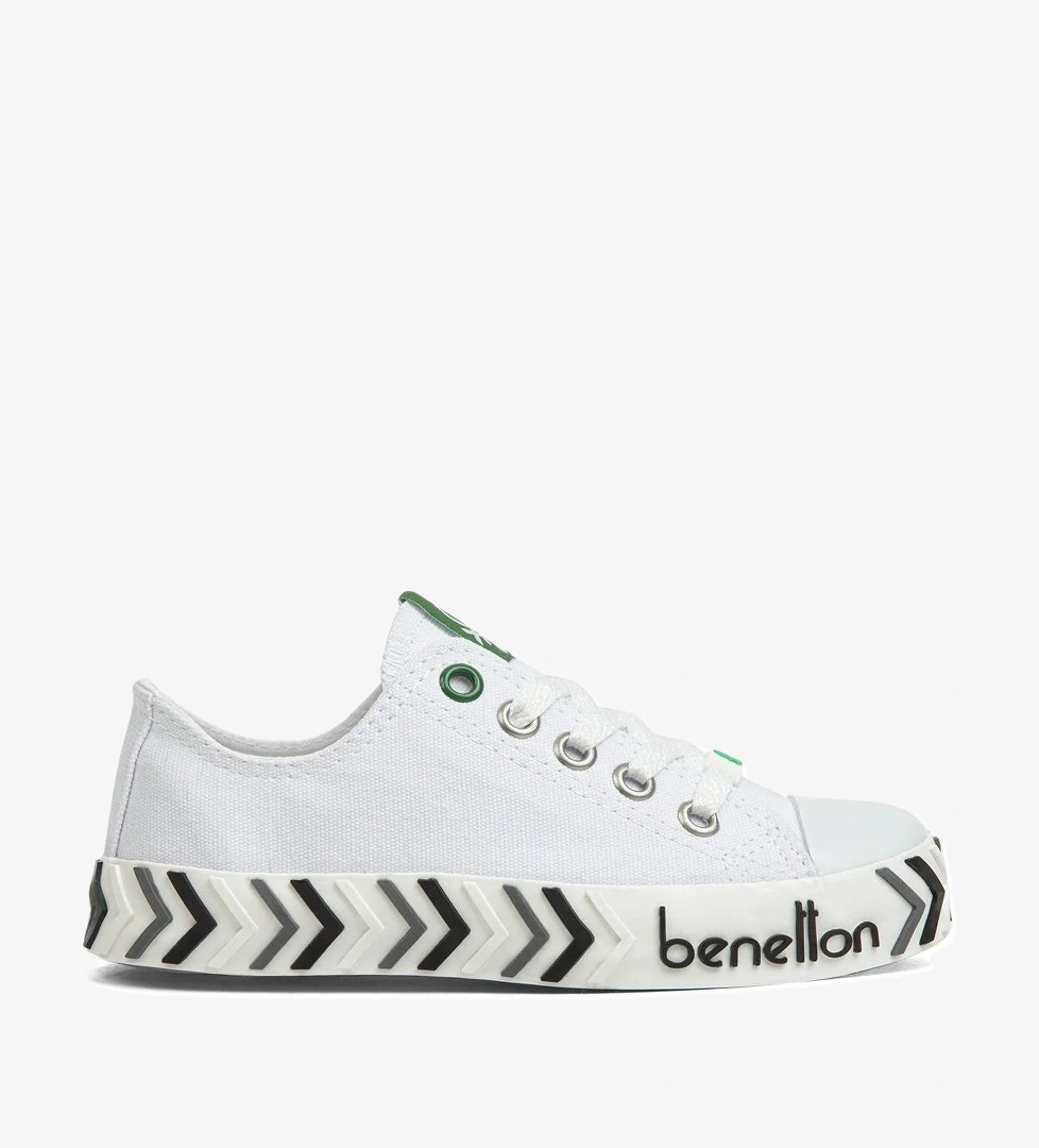 ® | BN-30635-3374 Beyaz Siyah - Çocuk Spor Ayakkabı