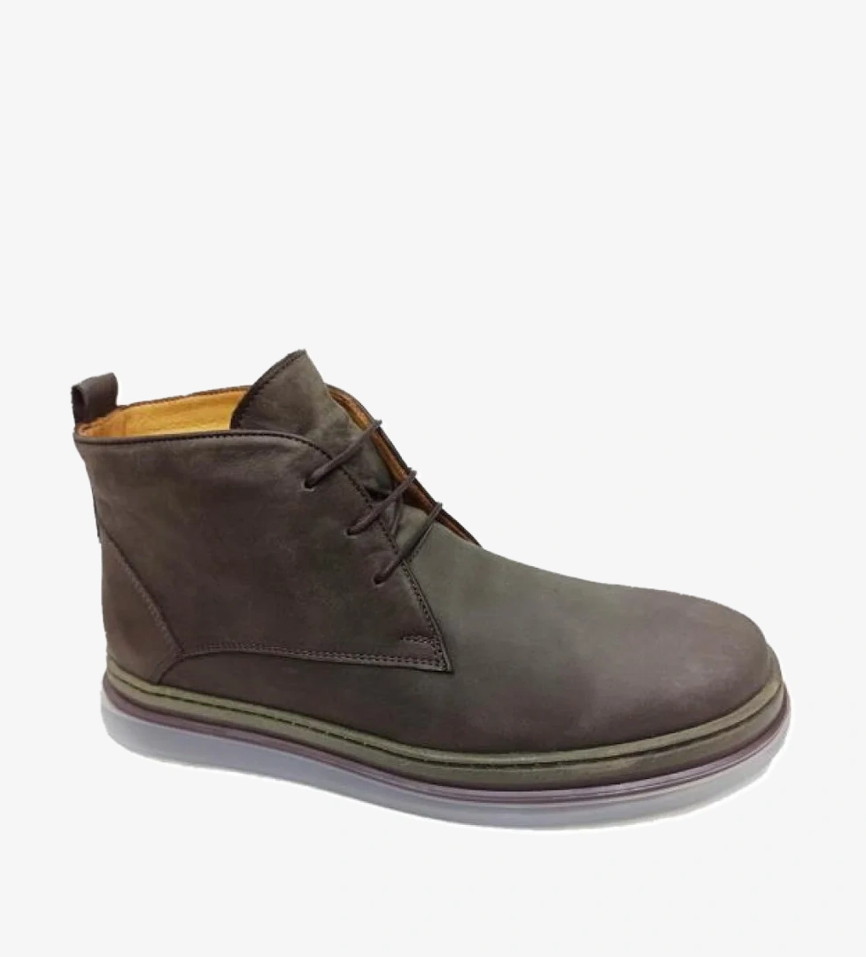 165202-986 Hakiki Nubuk Deri Erkek Bot - Görsel 1