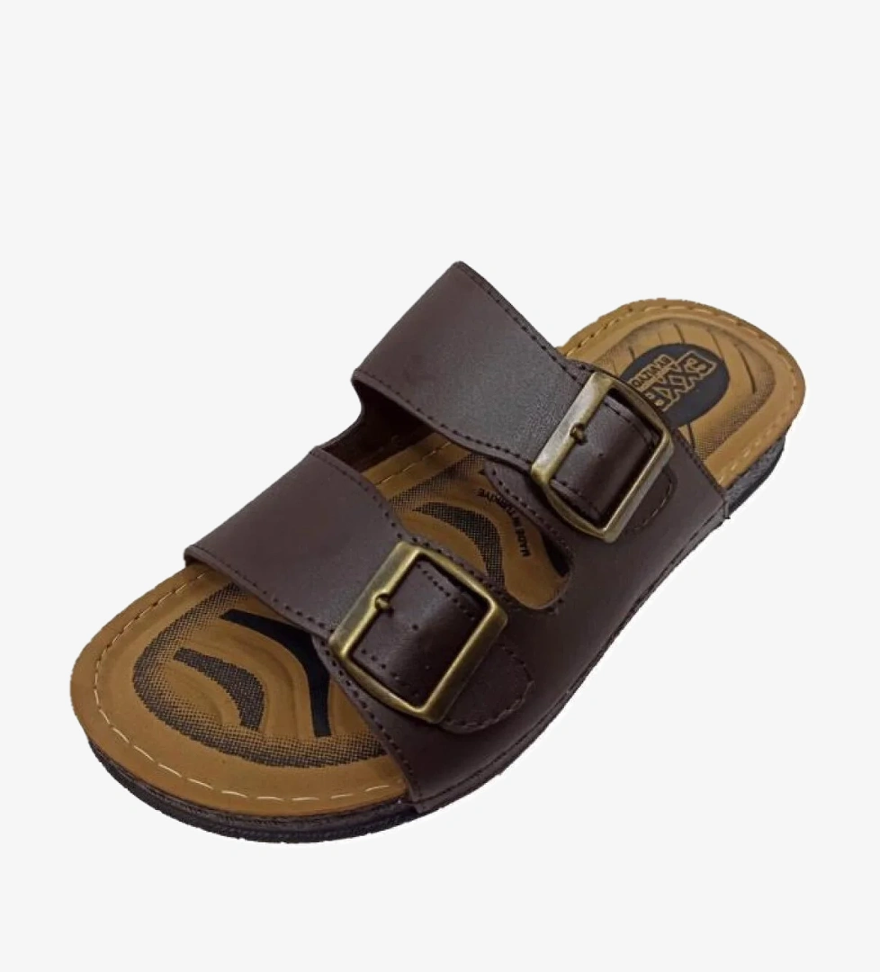 10104 Deri Anatomik Erkek Terlik - Görsel 1