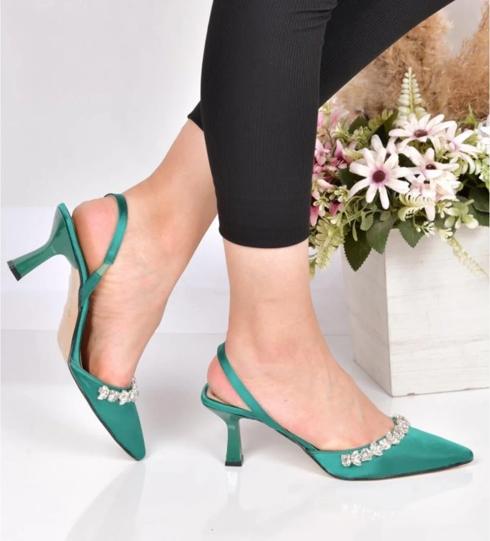 Papuçcity Synergy 02245 7 Cm Topuklu Kadın Stiletto Abiye Ayakkabı model görseli