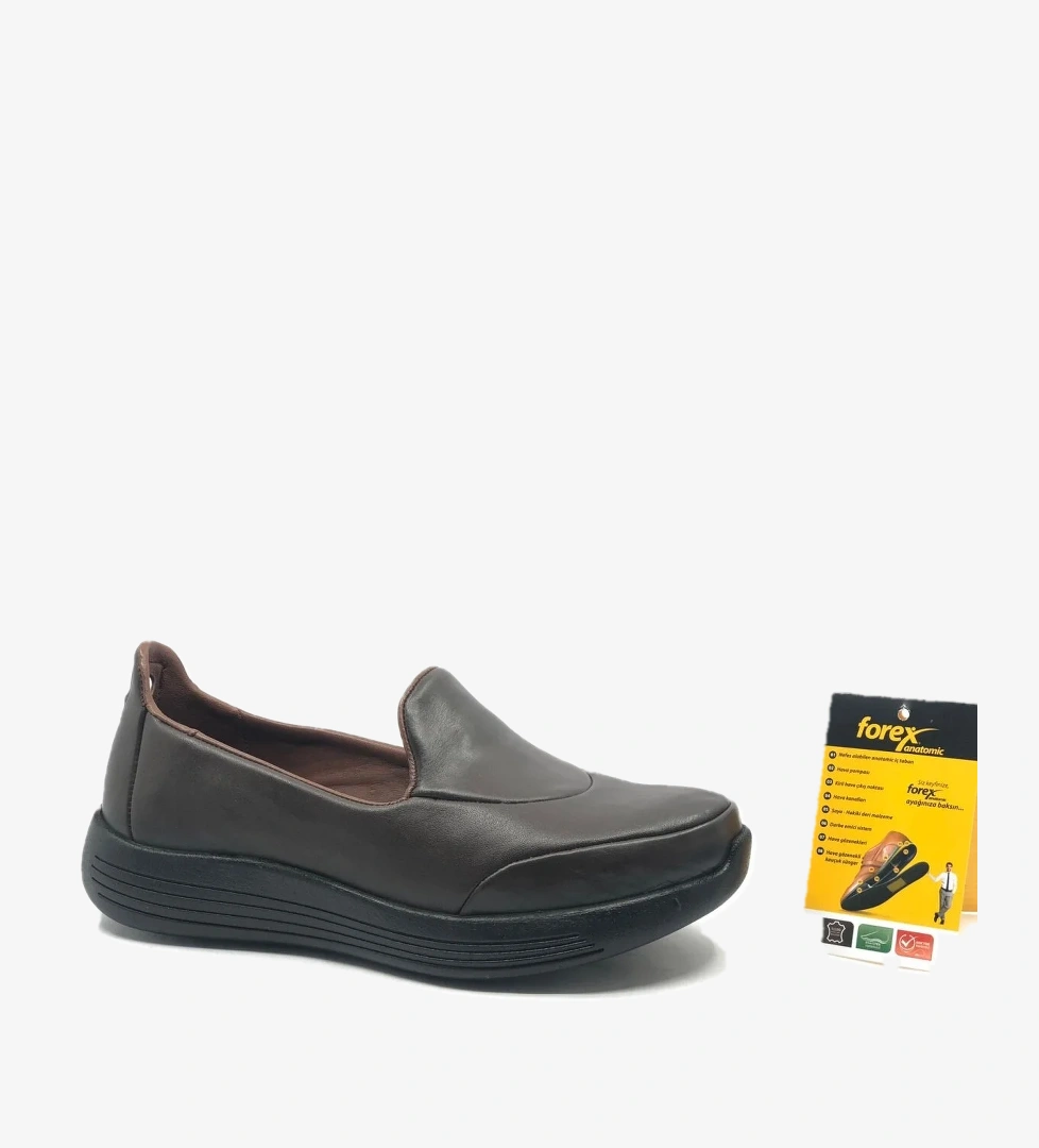 Dr.Tavsiyeli %100 Hakiki Deri Kadın Babet Ayakkabı