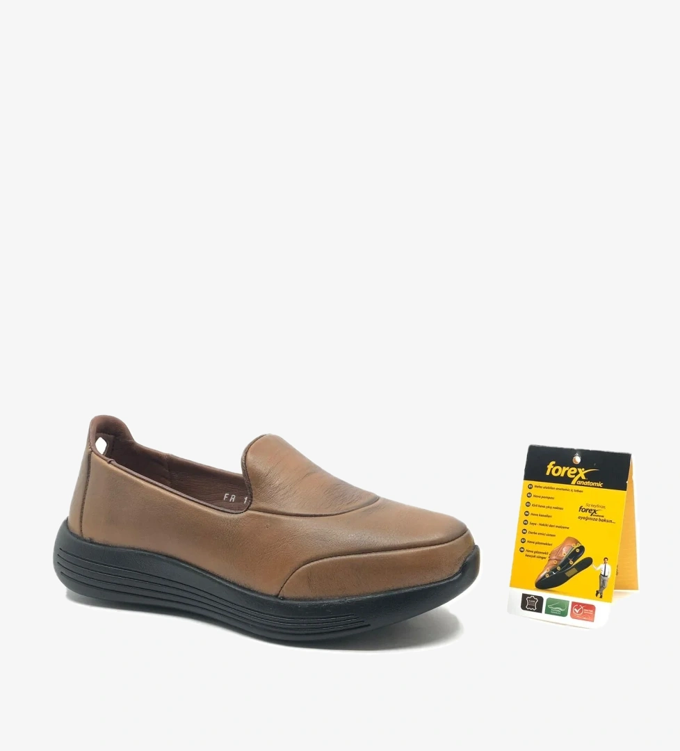 Dr.Tavsiyeli %100 Hakiki Deri Kadın Babet Ayakkabı