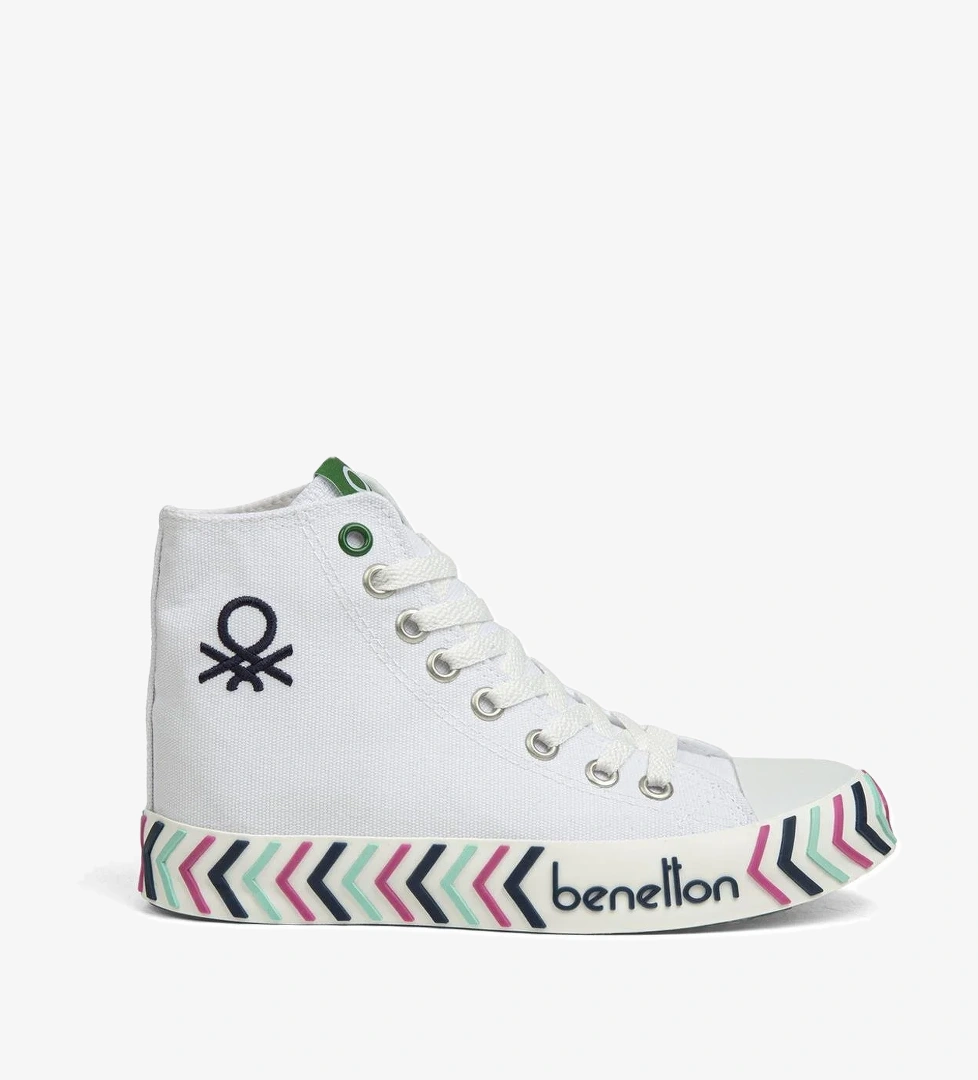 ® | BN-30625-3374 Beyaz Lacivert - Kadın Spor Ayakkabı