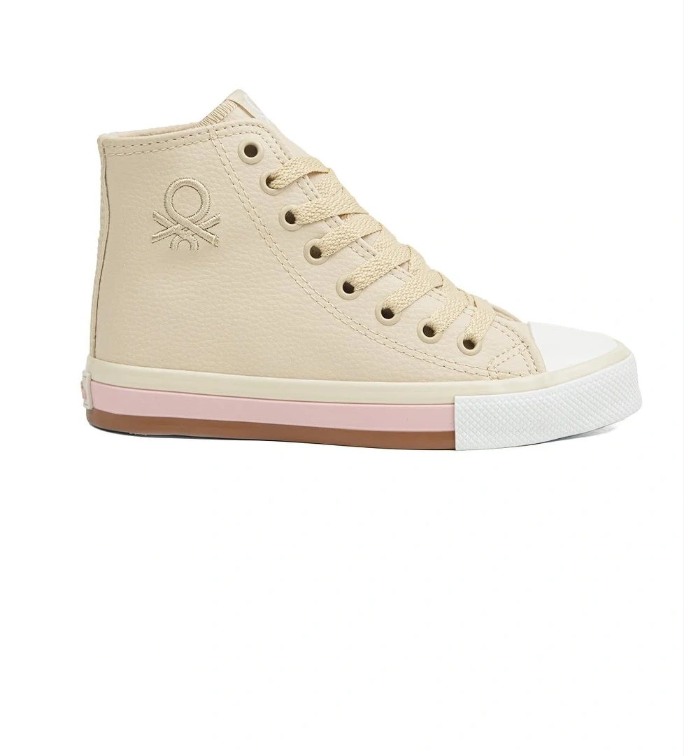 Benetton Benetton ® | BN-30726 - 3374 Bej - Kadın Spor Ayakkabı Sneaker | Flo Bej - 1. görsel