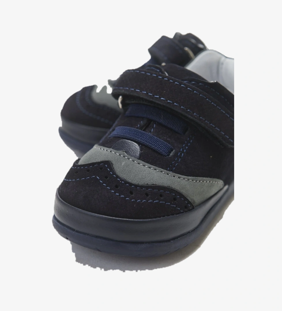 Erkek Çocuk Lacivert Hakiki Deri İlk Adım Günlük Ayakkabı