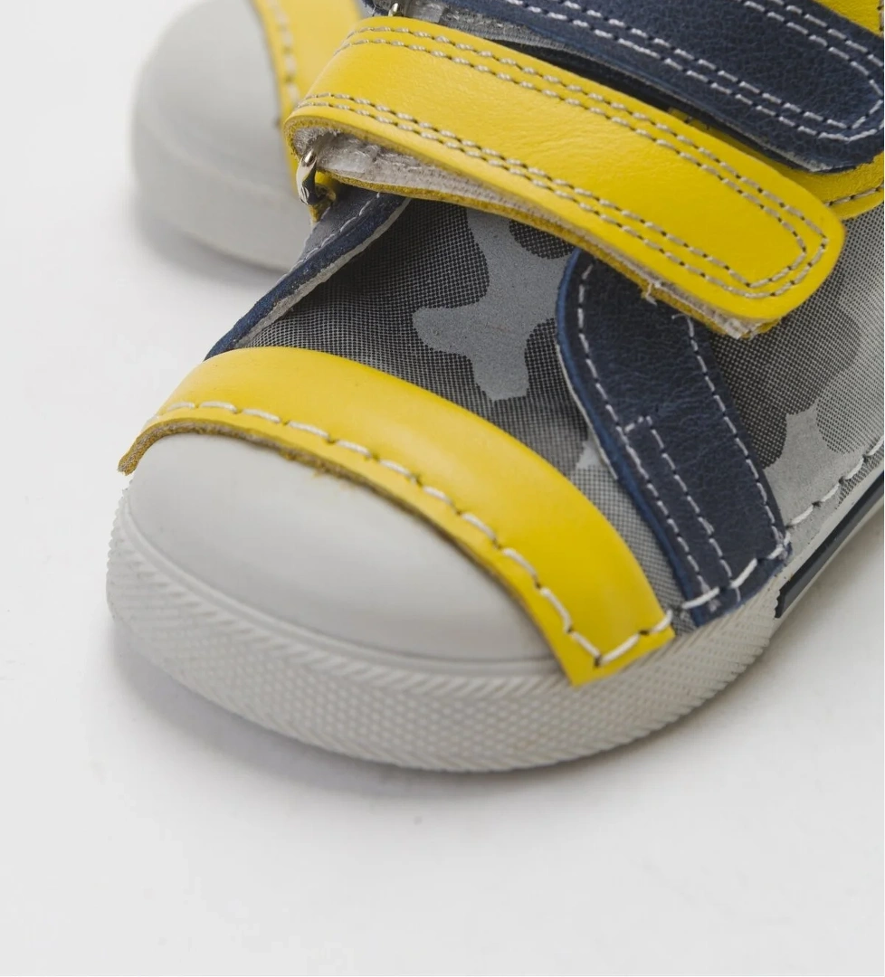 Erkek Çocuk Gri Hakiki Deri İlk Adım Bot