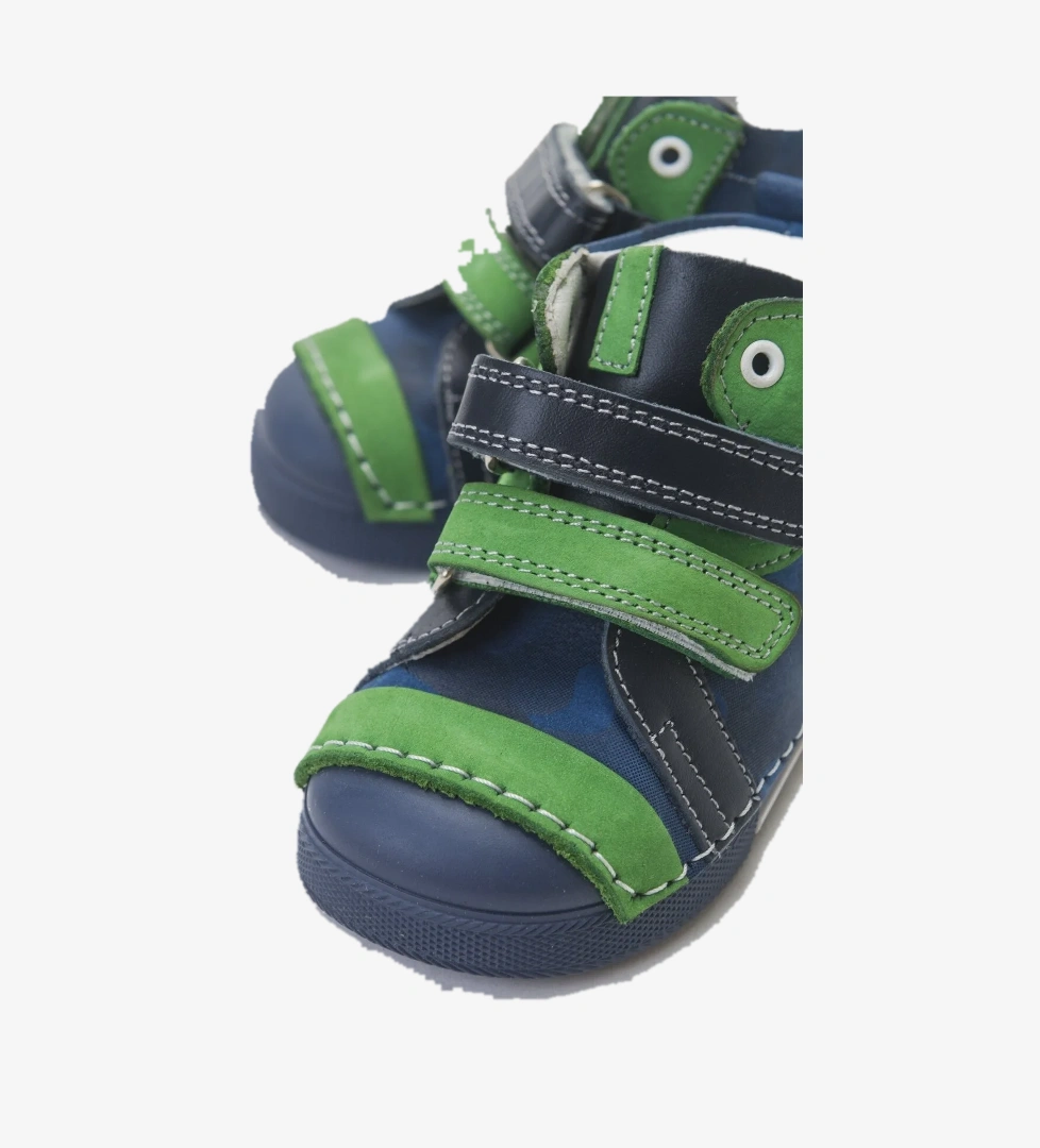 Erkek Çocuk Lacivert Hakiki Deri İlk Adım Bot