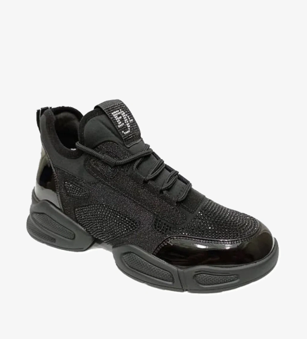 22K302 Rugan Simli Fashıon Kadın Spor Ayakkabı - Görsel 1