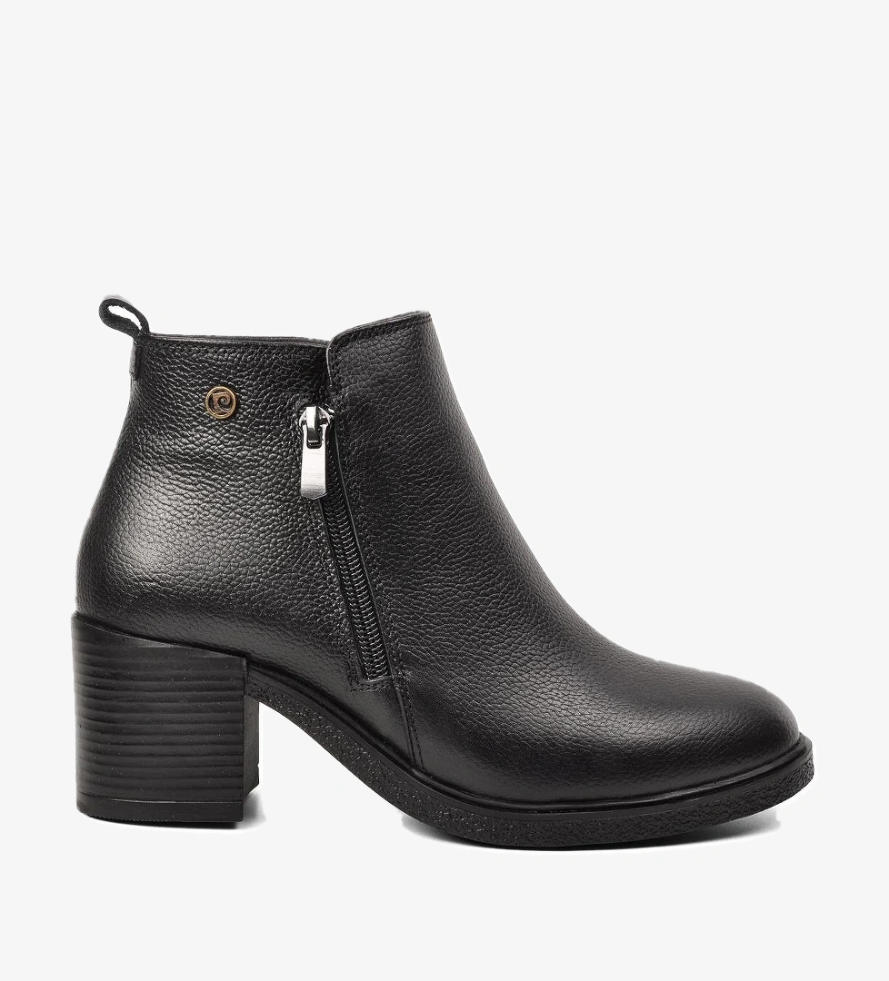 Pierre Cardin Pc-52025 Siyah Hakiki Deri Topuklu Kadın Bot model görseli