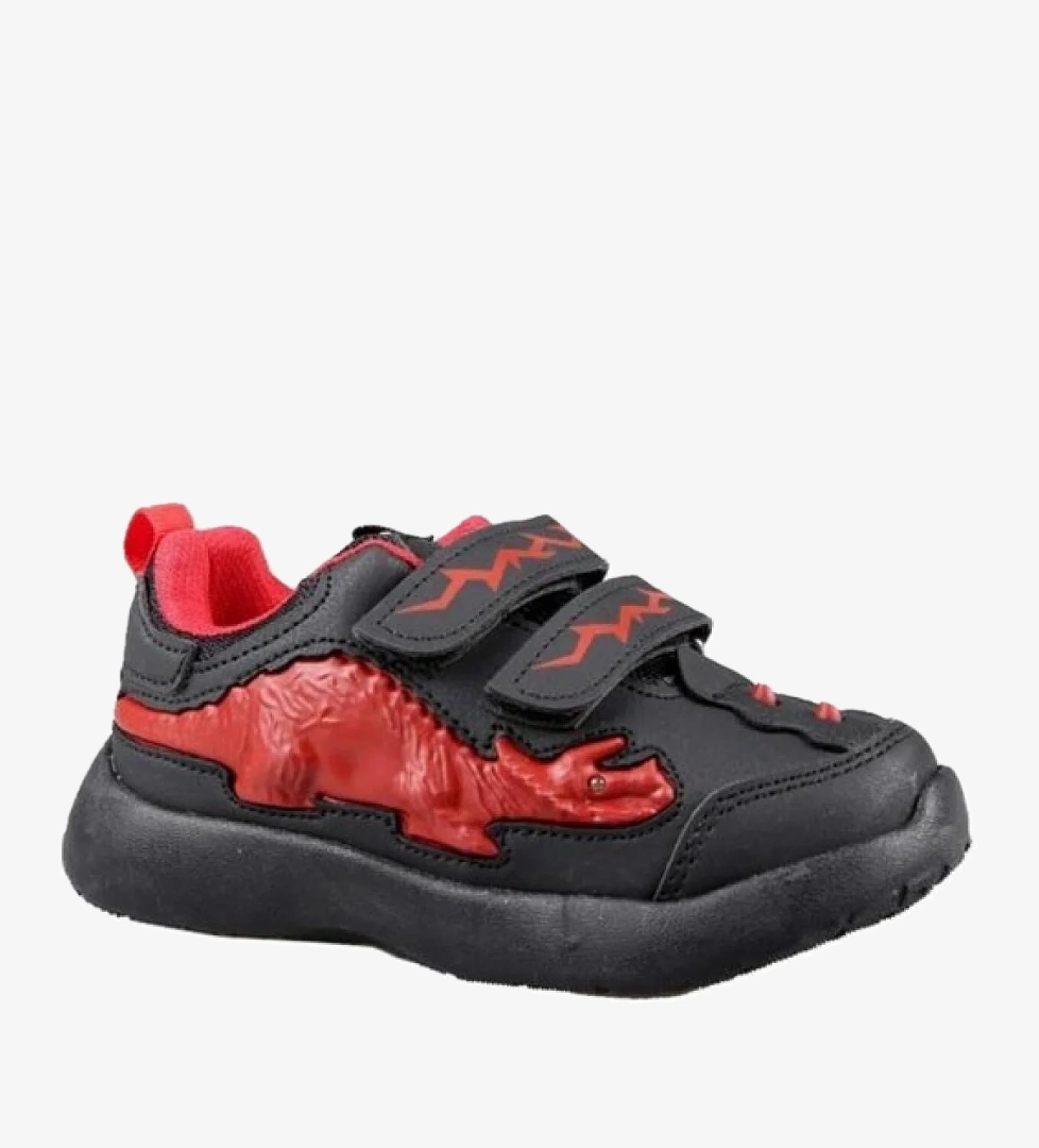 Cool Dinosaurs Siyah-Kırmızı Erkek Çocuk Günlük Spor Ayakkabı model görseli