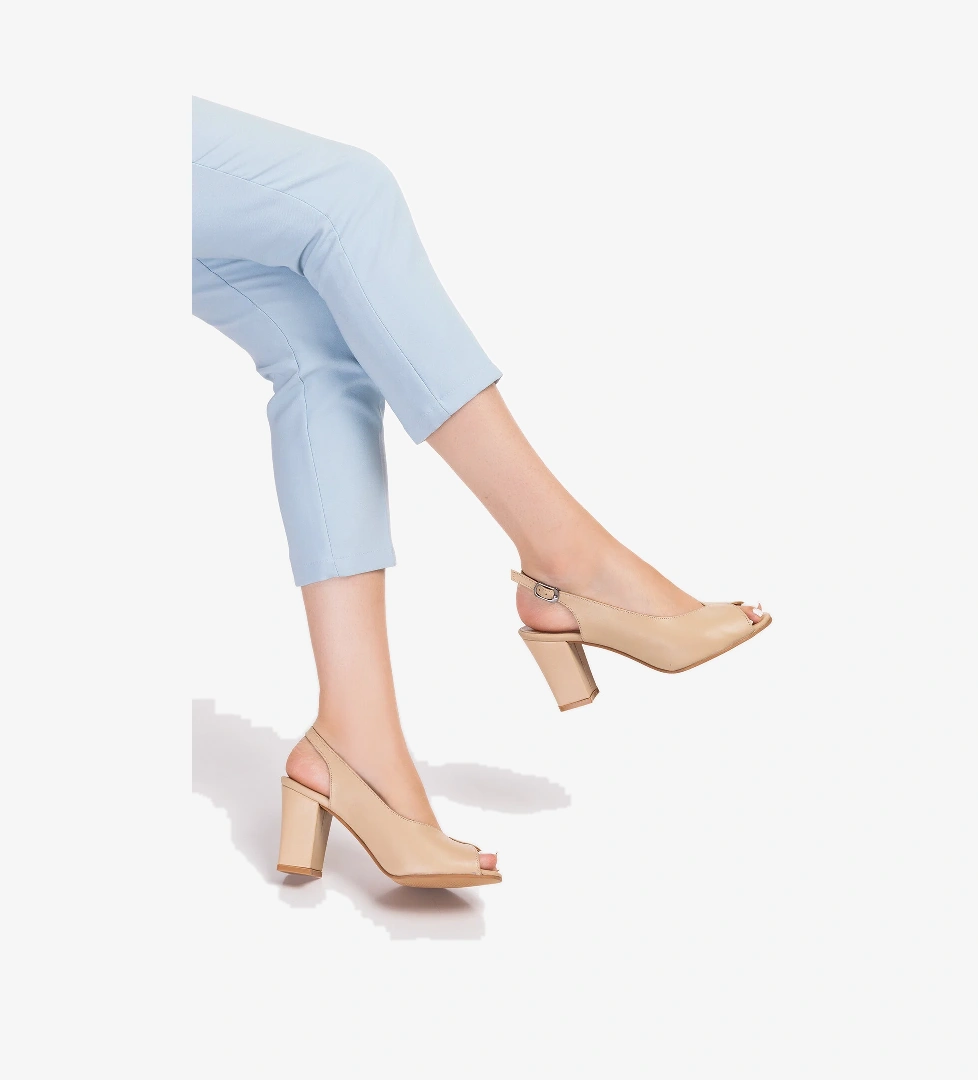 Gondol Kadın Hakiki Deri Klasik Topuklu Ayakkabı şhn.0091