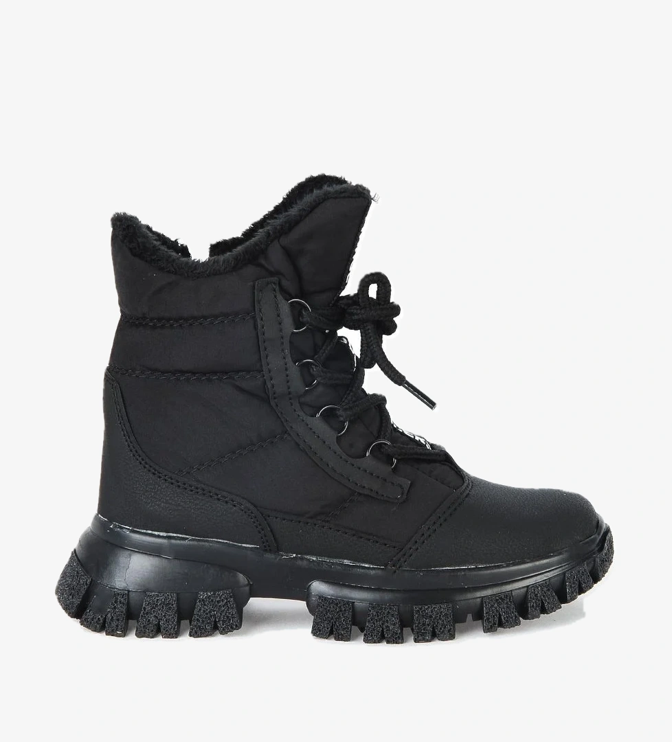 Ayakcenter 22-Twingrs Siyah Kürklü Kız Çocuk Bot model görseli