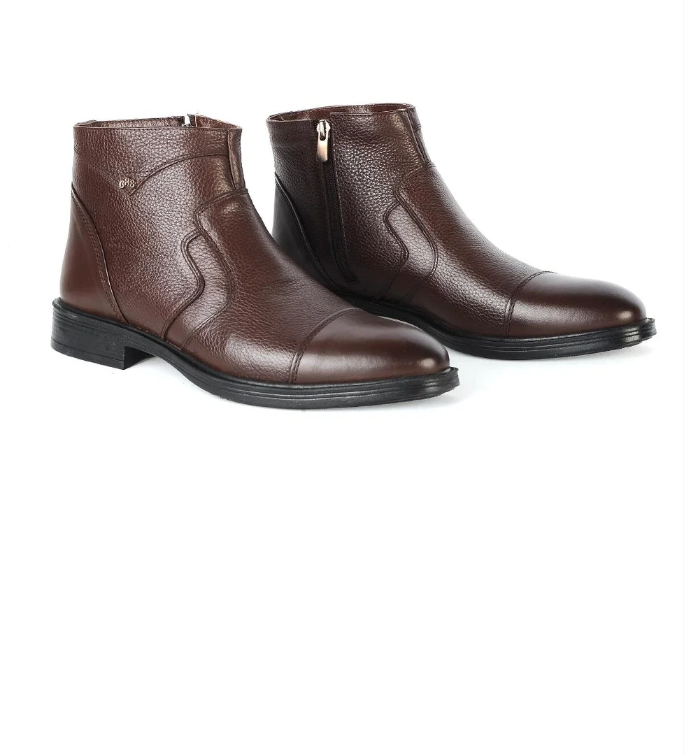 Crısso B443 Kauçuk %100 Deri Erkek Bot Ayakkabı