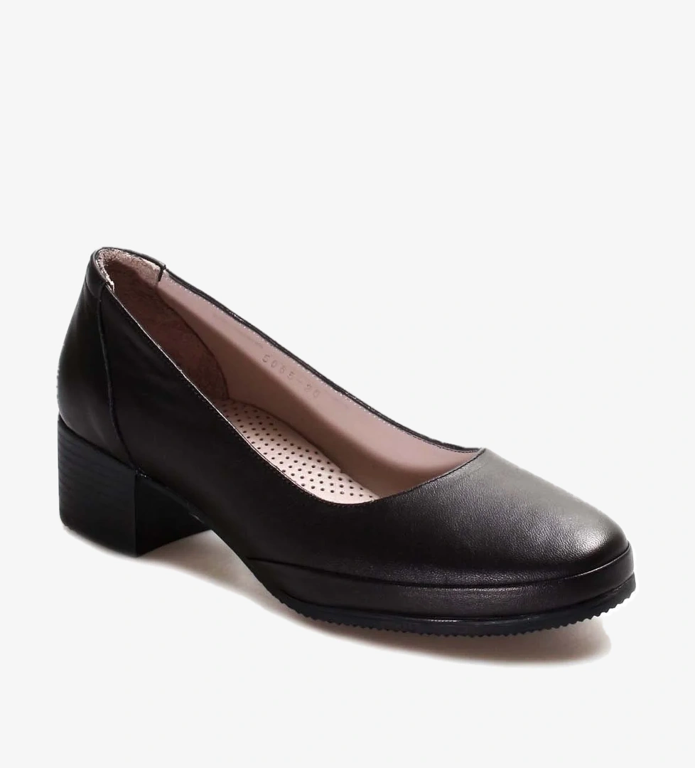 Fast Step Hakiki Deri Kadın Kalın Topuklu Ayakkabı 889za5065 model görseli