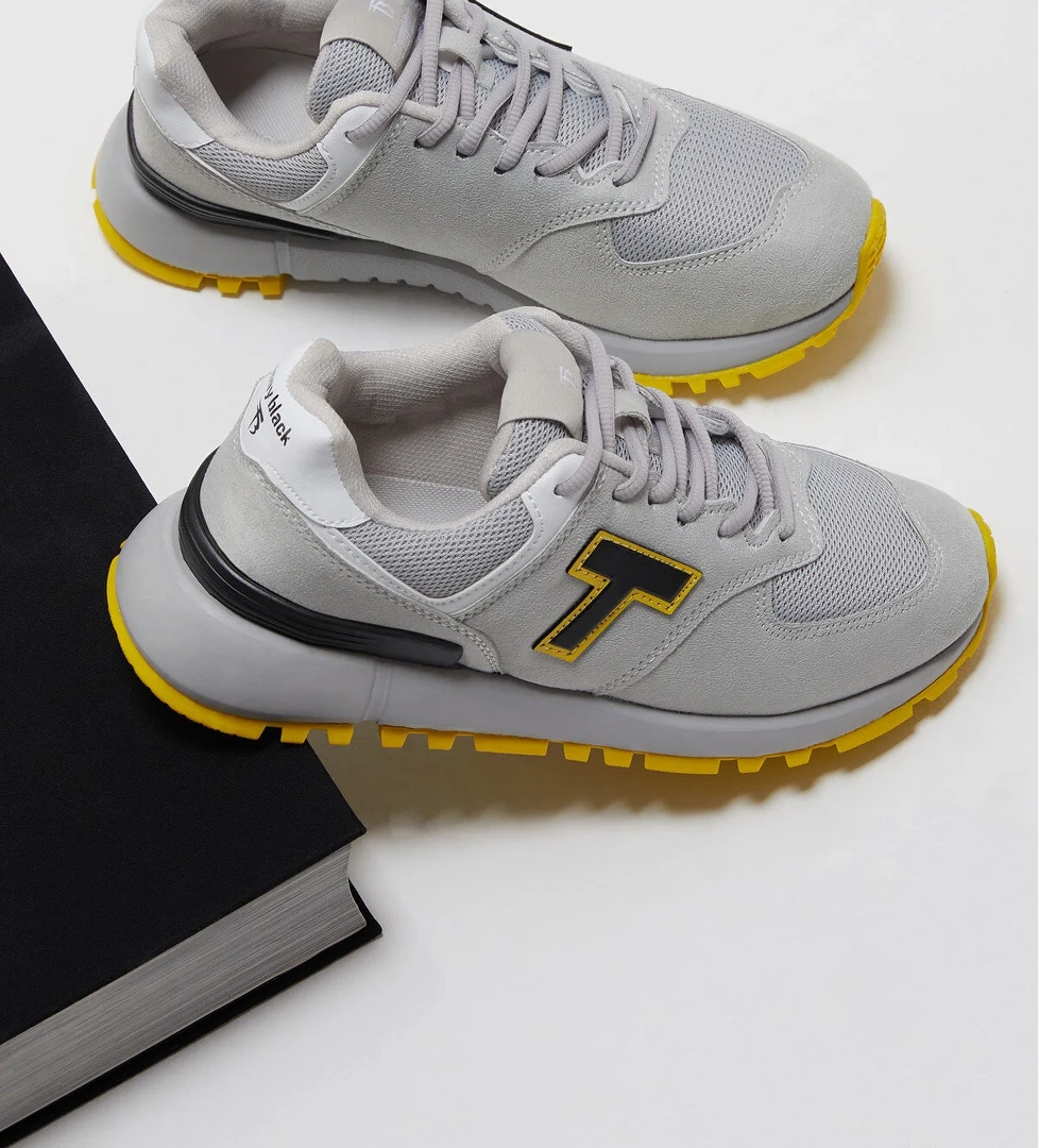 Unisex Gri Kaymaz Eva Taban Bağcıklı Spor Ayakkabı - Görsel 1