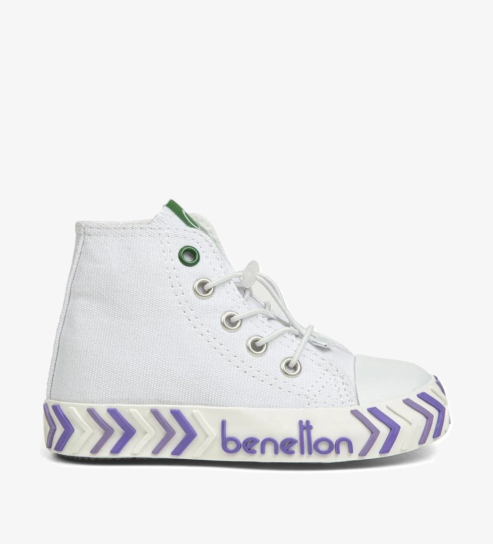 ® | BN-30644 - 3394 Beyaz Lila - Çocuk Spor Ayakkabı - Görsel 1