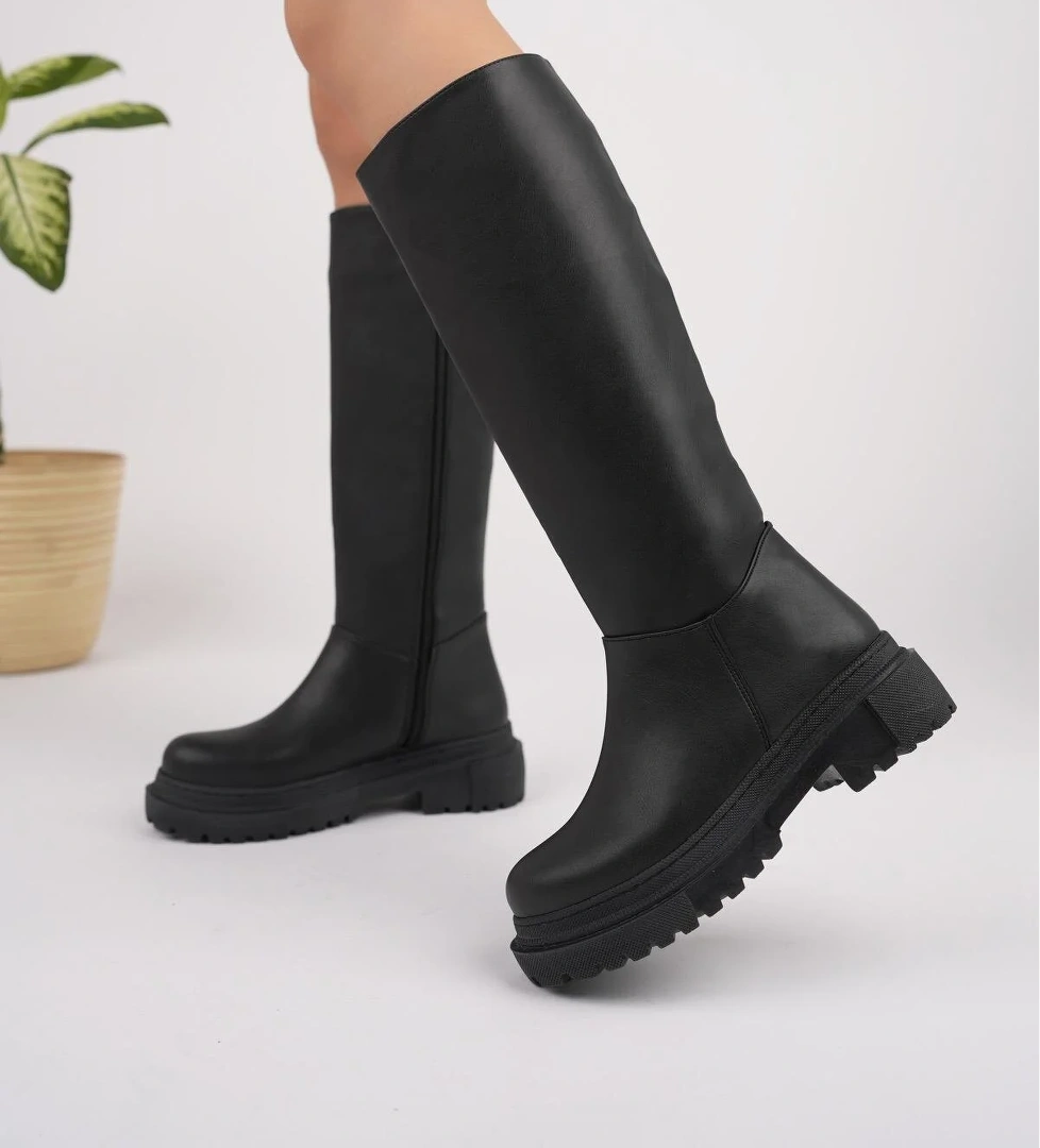 BERY Kadın Kalın Taban Çizme