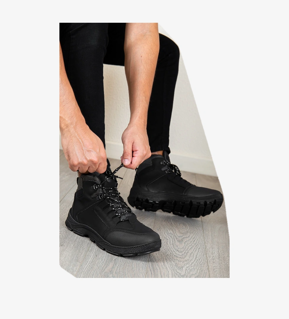 D00201 Garantili Ürün Soğuk Geçirmez Erkek Bot_Siyah