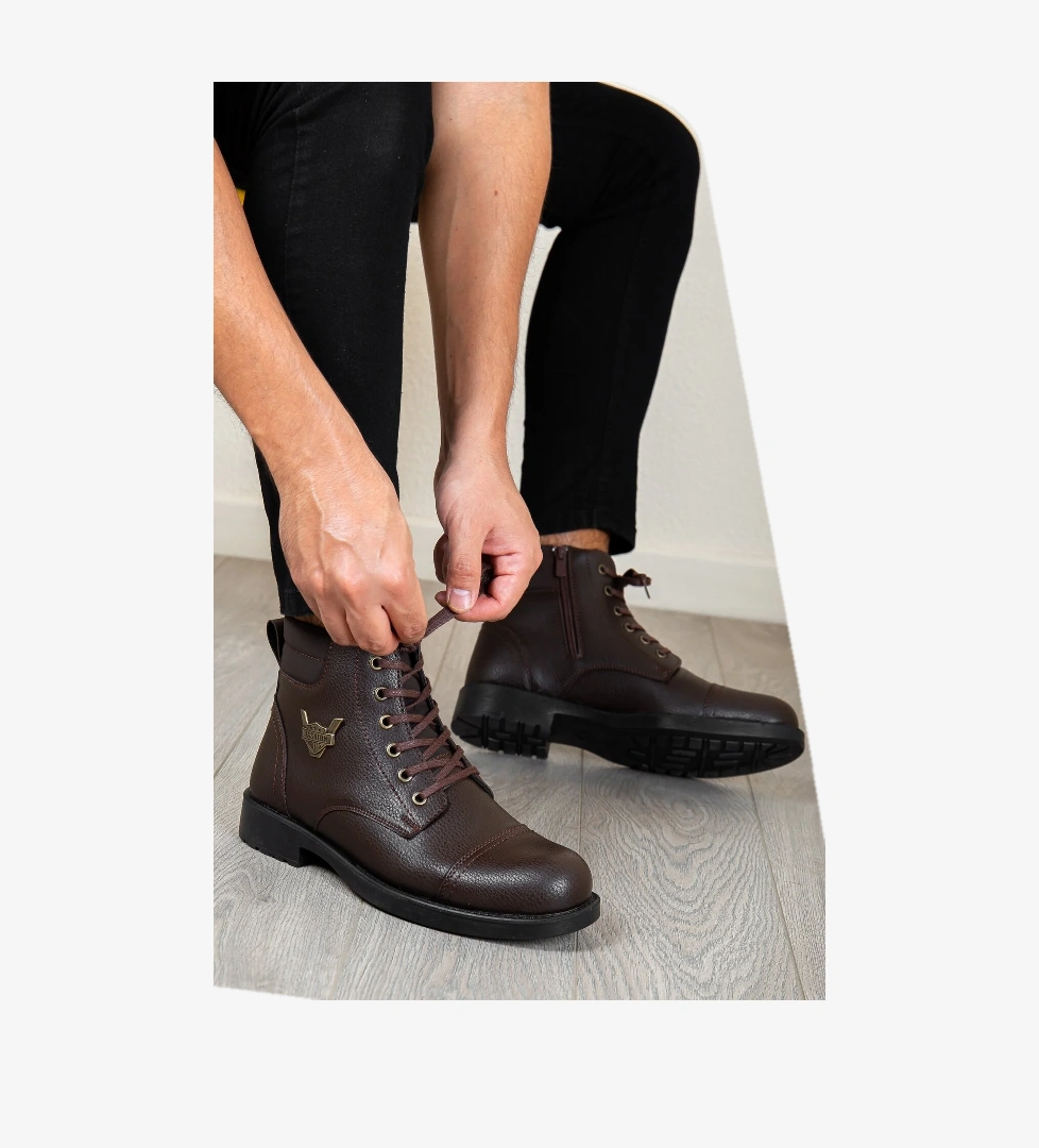 Daxtors D0501 Garantili Ürün Soğuk Geçirmez Erkek Bot_Kahverengi model görseli