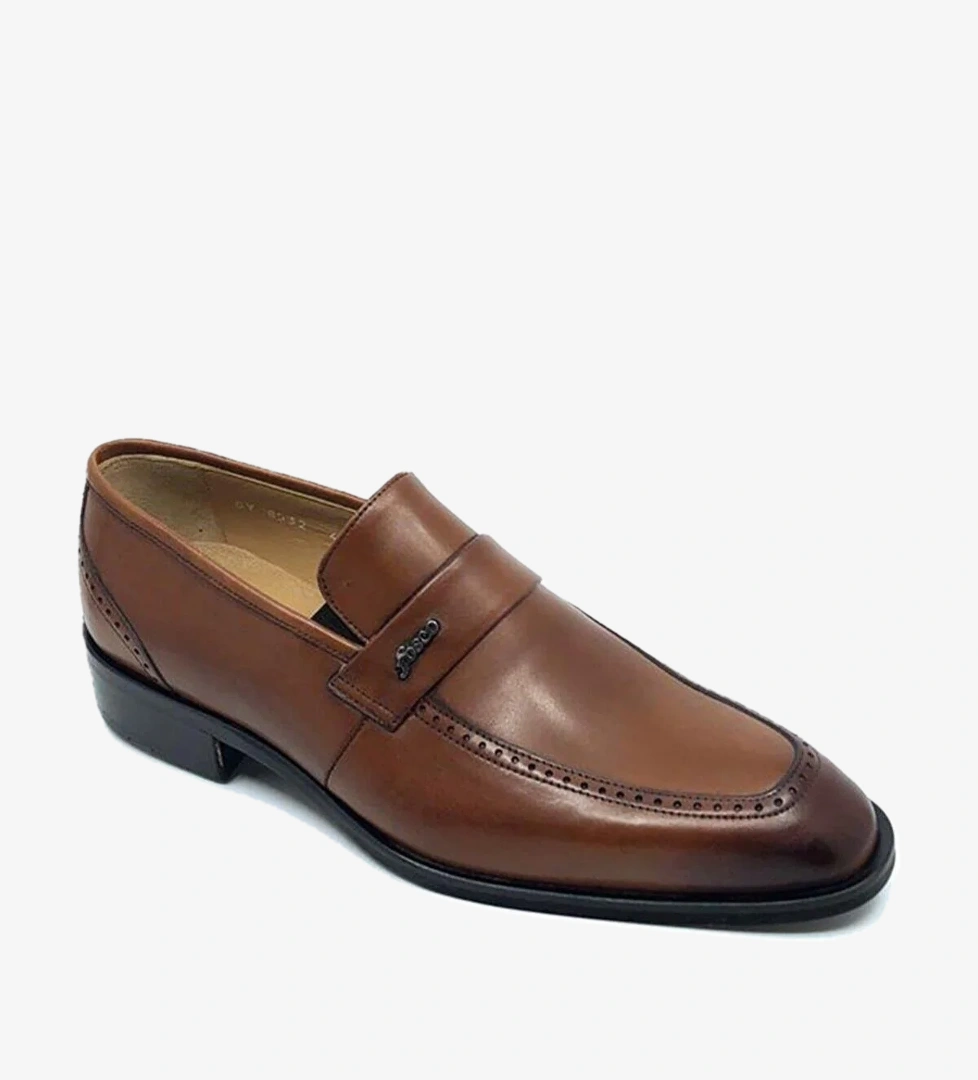 8532 Erkek Bağcıksız Hakiki Deri Klasik Ayakkabı