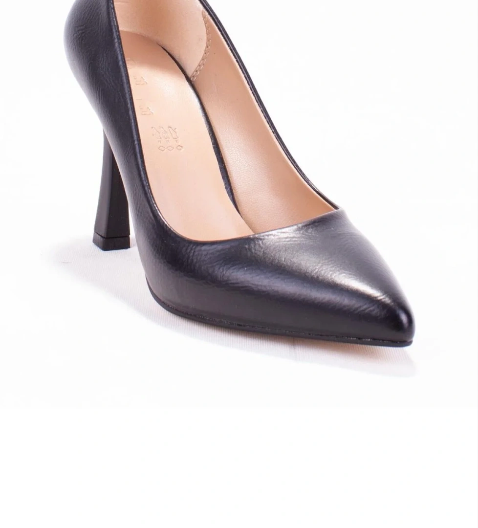 DZA07-388451 Siyah Stiletto Topuklu Kadın Ayakkabı
