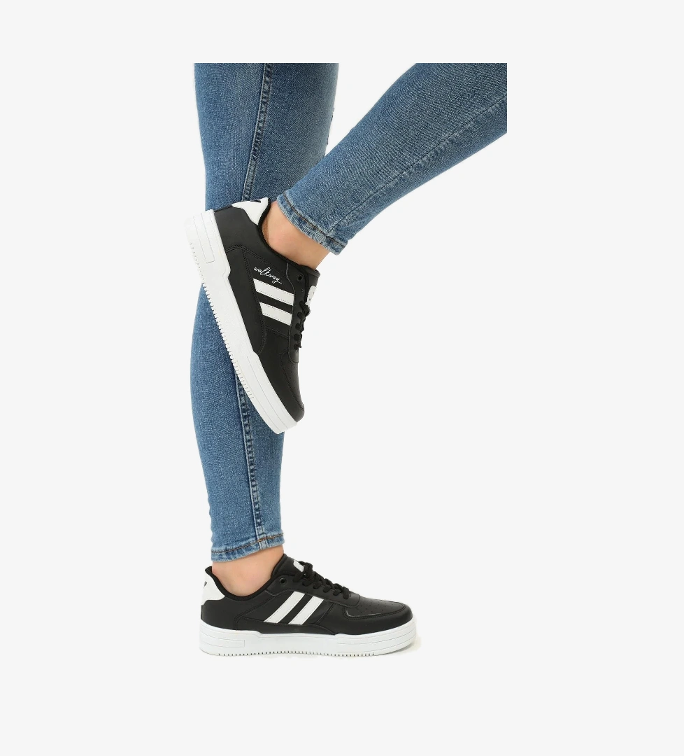 Walkway Sandy Siyah-Beyaz Unisex Sneaker model görseli