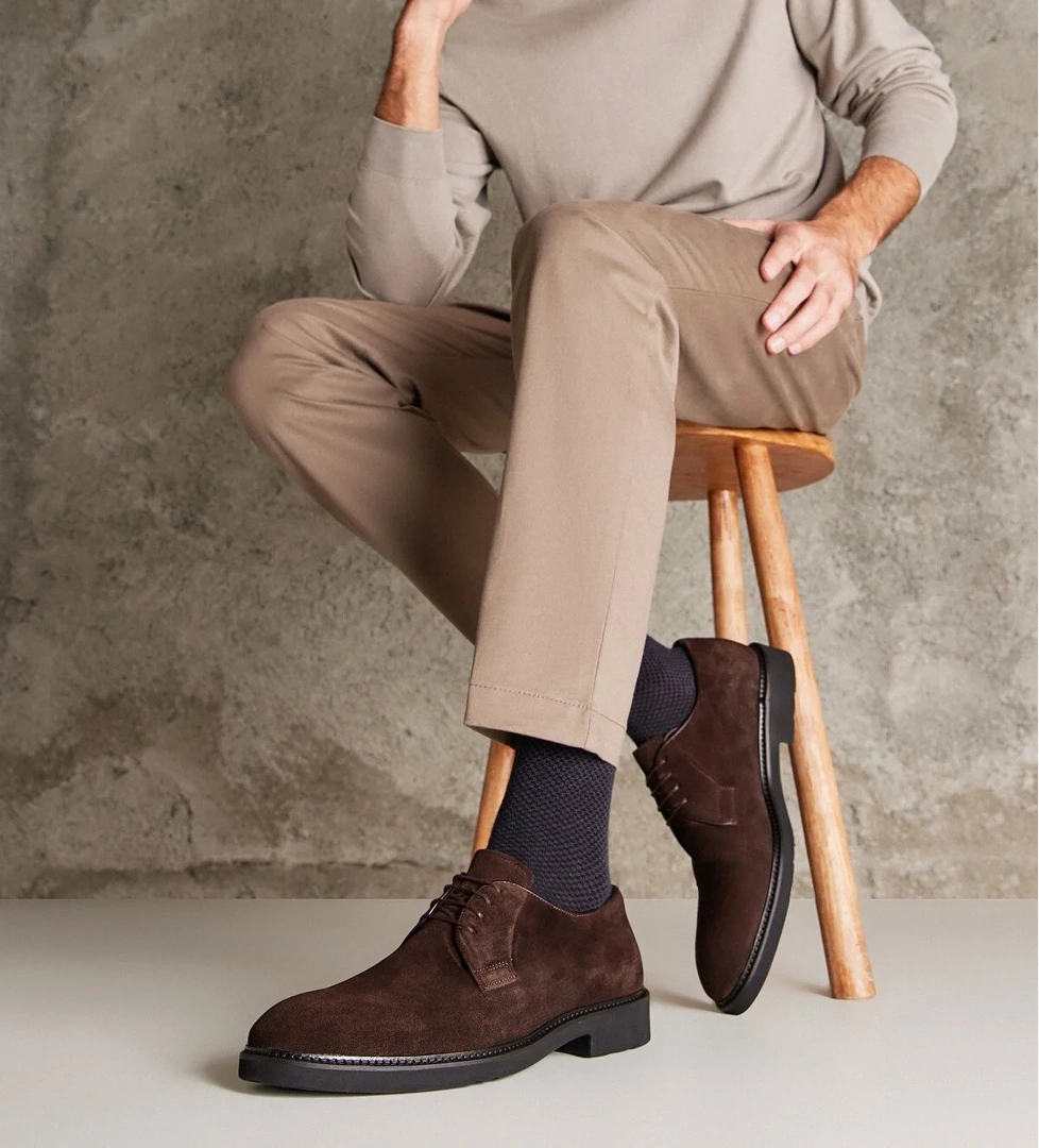 Erkek Hakiki Deri Ayakkabı 141145Z 1519S Kahve